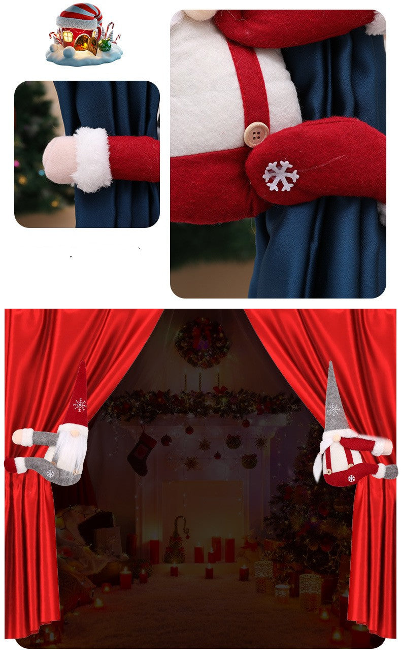 Mr or Mrs Rudolph Curtain Tiebacks Holder Fastener Buckle Window Christmas Ornaments Decorations Home Décor for Drapes